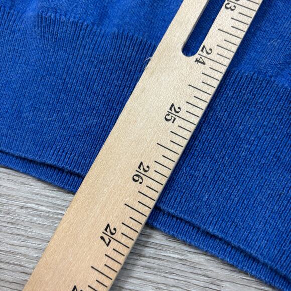 Polo Ralph Lauren Slim Fit Pima Cotton V Neck Sweater Men's Medium Preppy - Picture 7 of 9